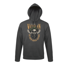 Sweat-shirt Gris anthracite His oath never expires - Army Design by Summit Outdoor