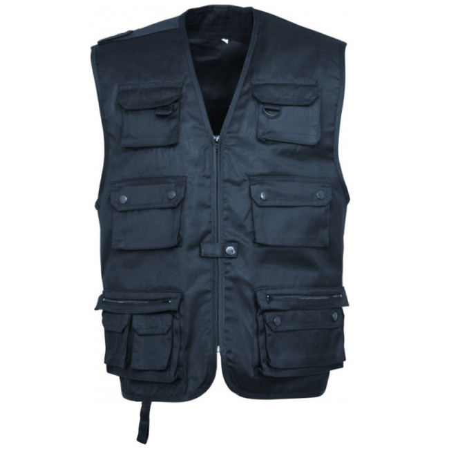 Gilet Reporter uni Bleu - CityGuard