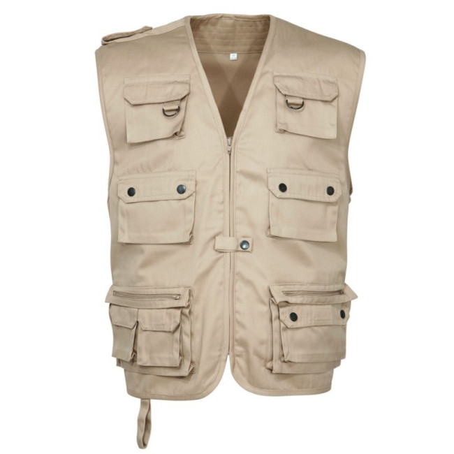 Gilet Reporter uni Sable - CityGuard Gilet Reporter uni Sable - CityGuard