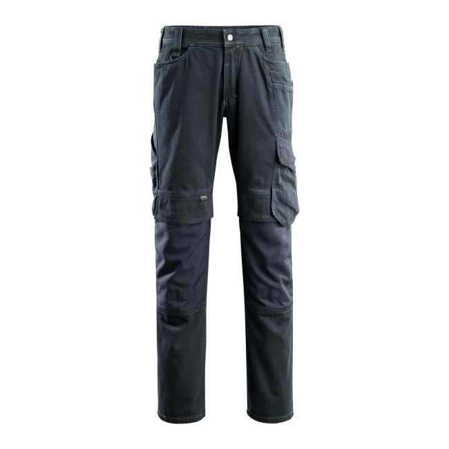 Jeans met kniebeschermerzakken FERROL Denim donkerblauw - Mascot