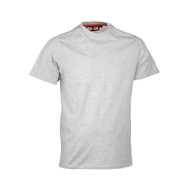 T-shirt korte mouwen Argo lichtgrijs gemêleerd - Herock