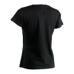 Korte mouwen T-shirt Epona dames Zwart - Herock
