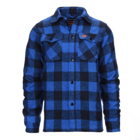 Holzfäller-Flanellhemd Schwarz/Blau - Van os