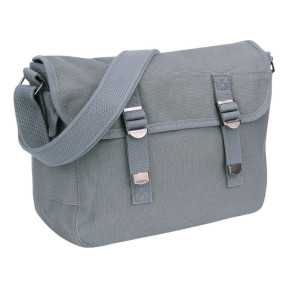 Sac bandoulière en toile style US gris - Fostex Garments