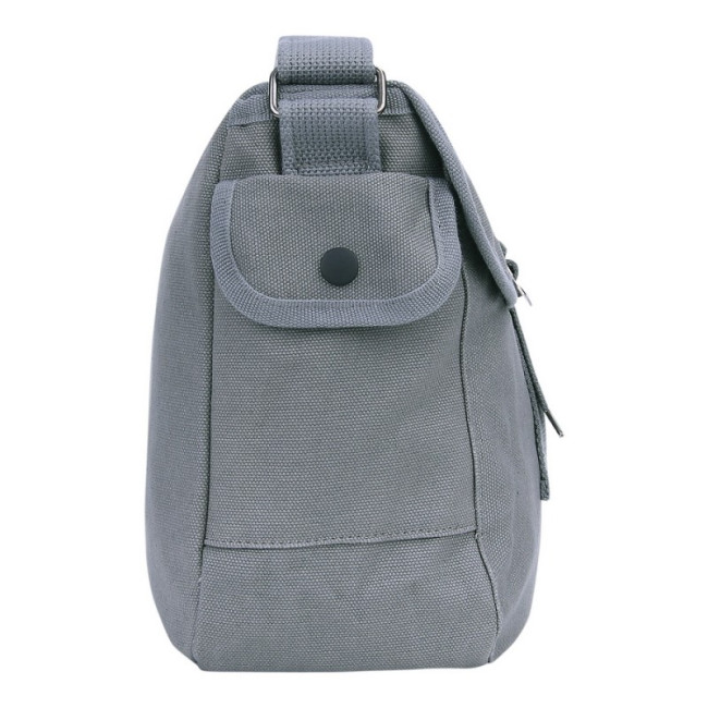US-Style Canvas Umhängetasche grau - Fostex Garments