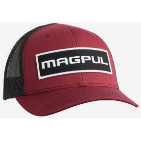 Pet Wordmark Patch Trucker rood en zwart - Magpul