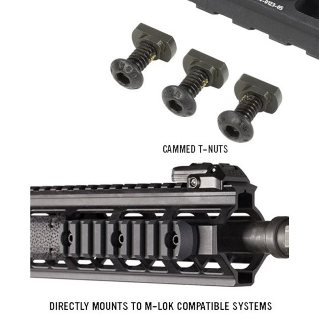 Rail picatinny M-LOK aluminium 9 slots - MAGPUL