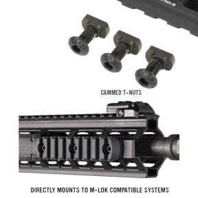Rail picatinny M-LOK aluminium 9 slots - MAGPUL