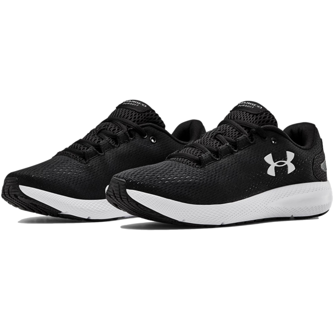 UA Damen-Laufschuhe Charged Pursuit 2 schwarz und weiß - Under Armour