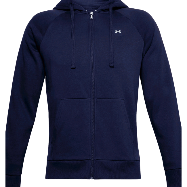 Sweat à capuche UA Rival Fleece zippé marine - Under Armour