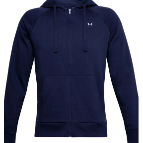 Bluza z kapturem UA Rival Fleece rozpinana granatowa - Under Armour