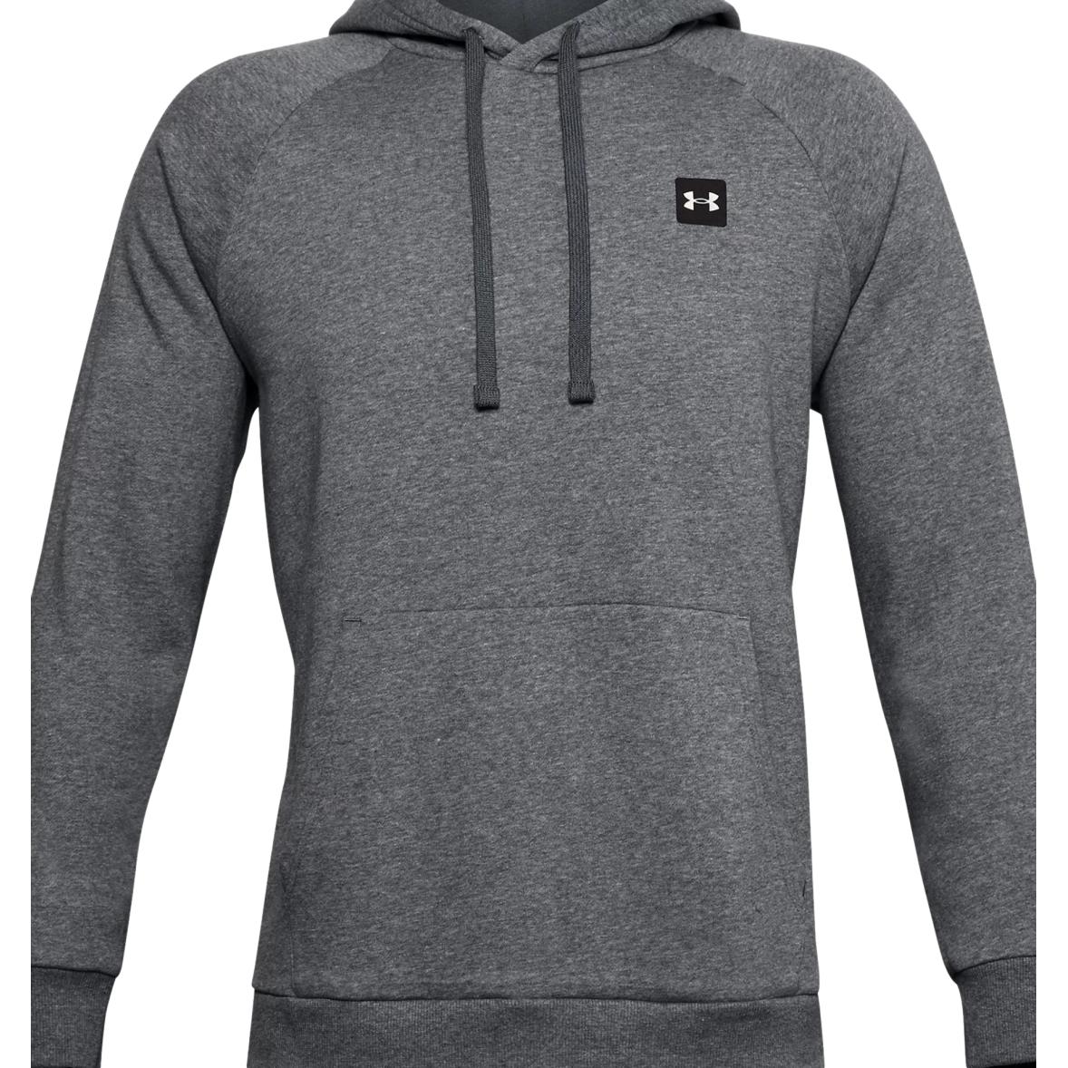 UA Rival Fleece Hooded Sweatshirt in Heather Gray Under Armour