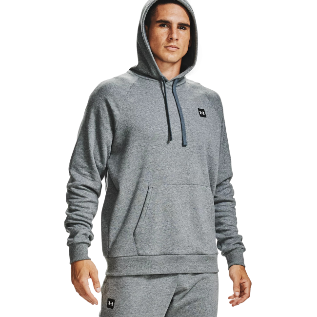 Sweat à capuche UA Rival Fleece gris chiné - Under Armour
