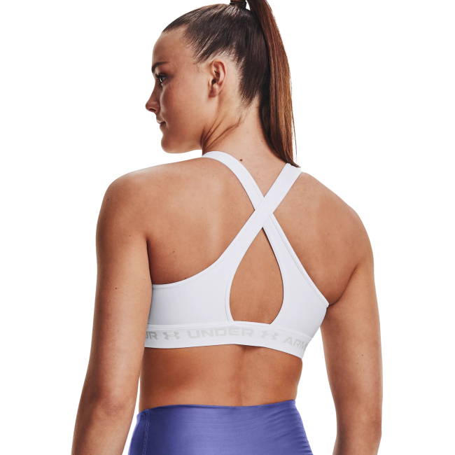 Beha UA Crossback mid wit - UNDER ARMOUR