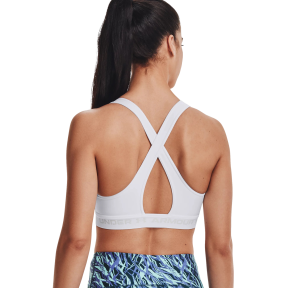 Brassière UA Crossback mid blanc - UNDER ARMOUR