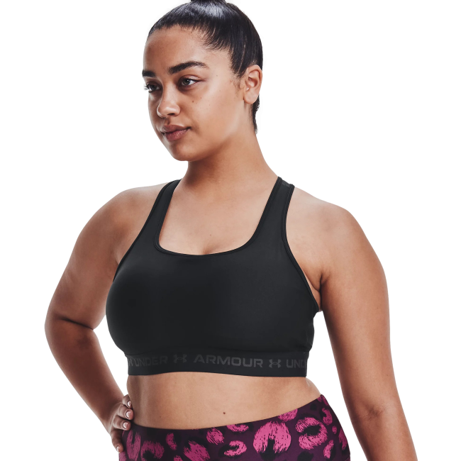Brassière UA Crossback mid noir - UNDER ARMOUR