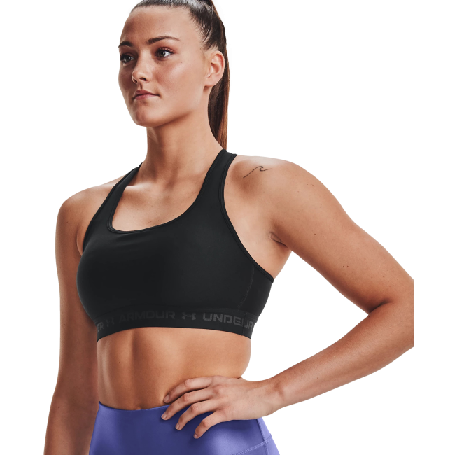 Brassière UA Crossback mid noir - UNDER ARMOUR