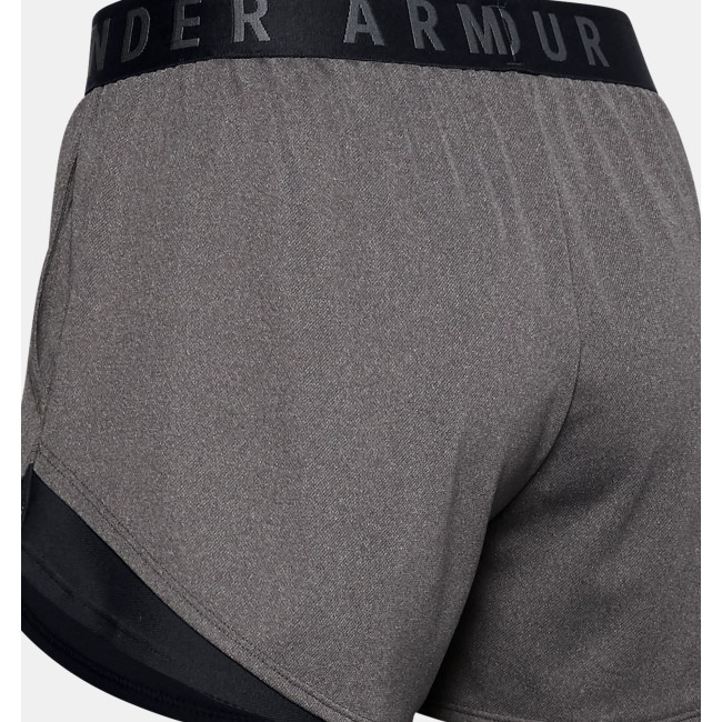 Short UA Play Up 3.0 femme gris carbone et noir - Under Armour