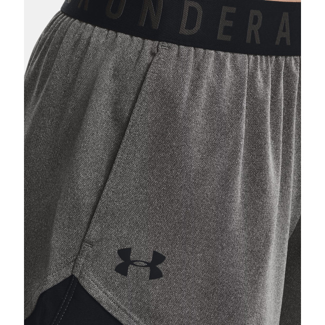 Short UA Play Up 3.0 femme gris carbone et noir - Under Armour