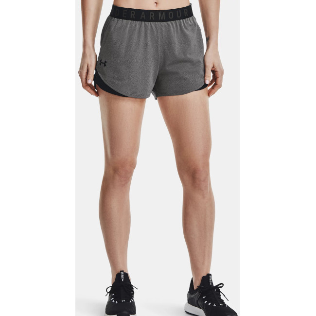 Under Armour Damen Play Up 3.0 Shorts in Carbongrau und Schwarz - Under Armour