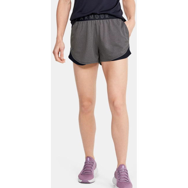 Spodenki UA Play Up 3.0 damskie szaro-węglowe i czarne - Under Armour