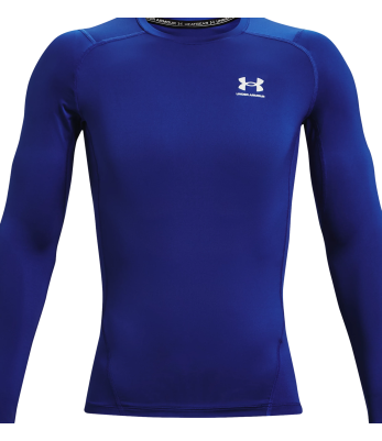 T-shirt manches longues compression bleu - Under Armour