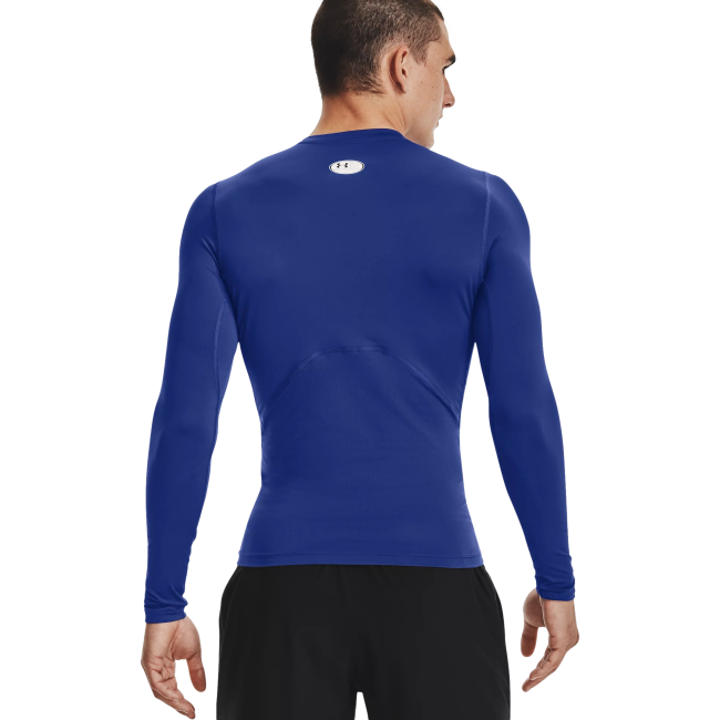T-shirt manches longues compression bleu - Under Armour