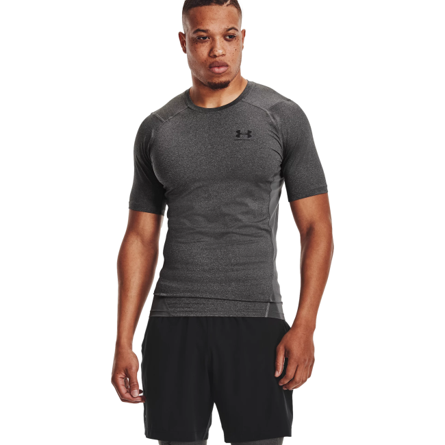 T-shirt korte mouwen compressie grijs - Under Armour