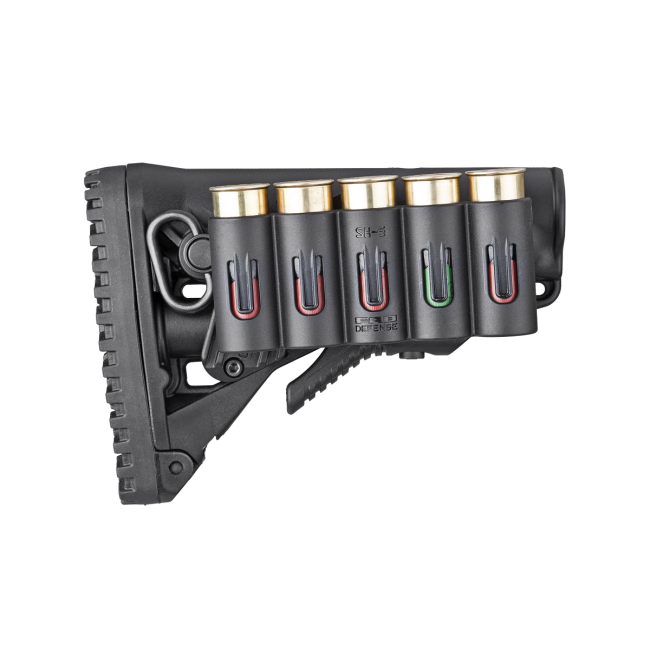 HOUDER 5 PATRONEN KAL 12 OP PICATINNY RAIL - FAB DEFENSE