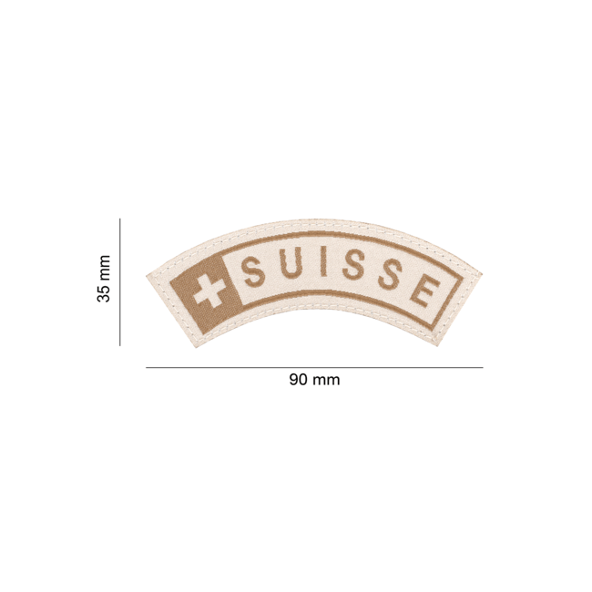 Suisse Small Tab Patch Desert - Clawgear