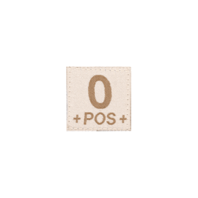 0 Pos Bloodgroup Patch Desert - Clawgear