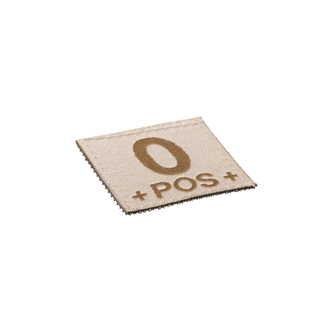 0 Pos Bloodgroup Patch Desert - Clawgear