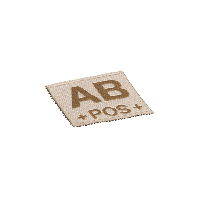 AB Pos Blutgruppen Patch Desert - Clawgear