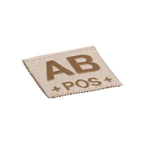 AB Pos Bloodgroup Patch Desert - Clawgear