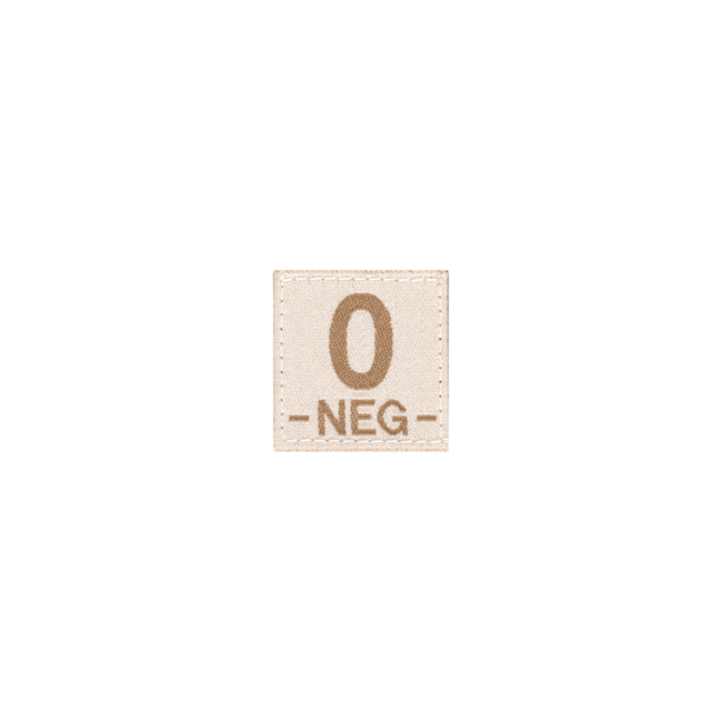 0 Neg Patch Grupa Krwi Pustynny - Clawgear