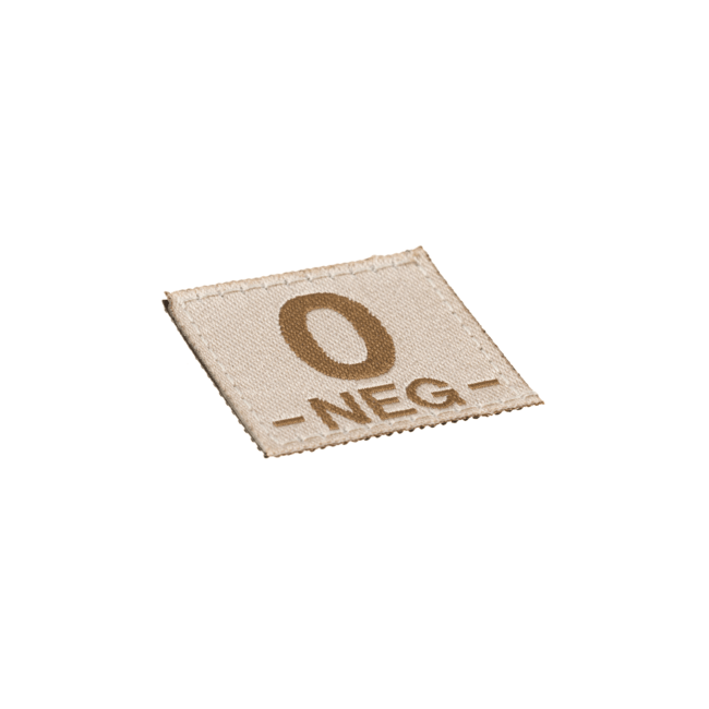 0 Neg Bloodgroup Patch Desert - Clawgear