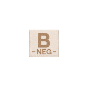 B Neg Bloodgroup Patch Desert - Clawgear