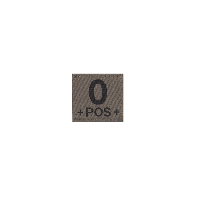 0 Pos Bloodgroup Patch- Clawgear