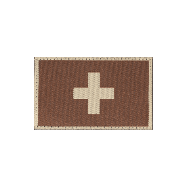 Switzerland Flag Patch Desert - Clawgear