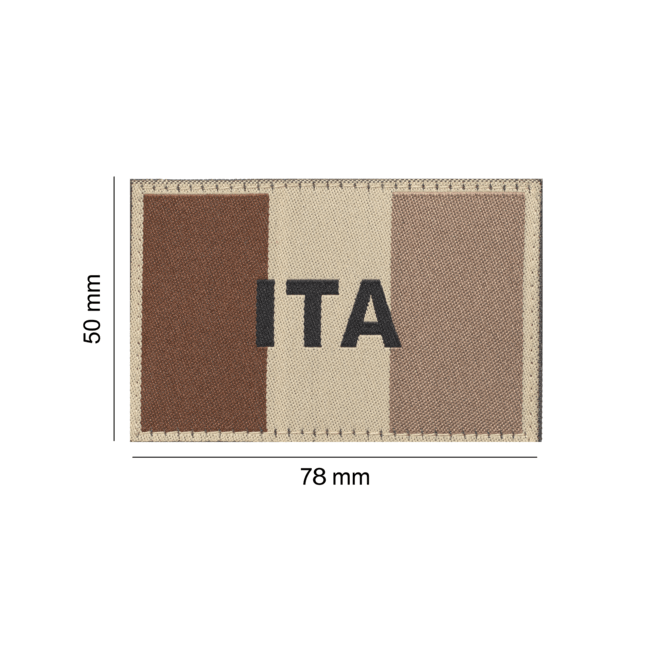 Italy Flag Patch Desert - Clawgear
