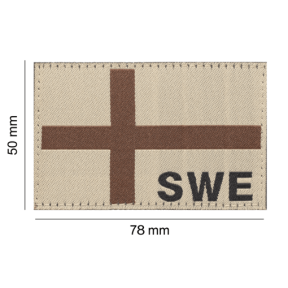 Zweden Vlag Patch Desert - Clawgear