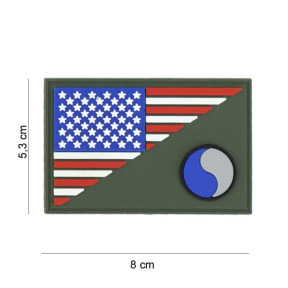 Patch 3D PVC halve vlag 29th Infantry - 101 Inc