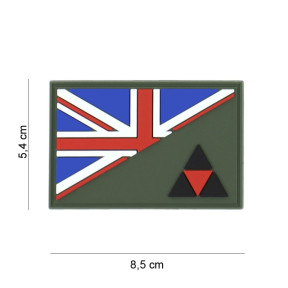 Patch 3D PVC Demi-drapeau 3rd infantry - 101 Inc