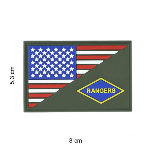 Patch 3D PVC Półflaga Rangers - 101 Inc