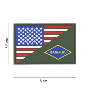 Patch 3D PVC Półflaga Rangers - 101 Inc