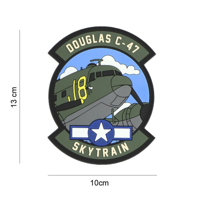 Patch 3D PVC Douglas C-47 - 101 Inc