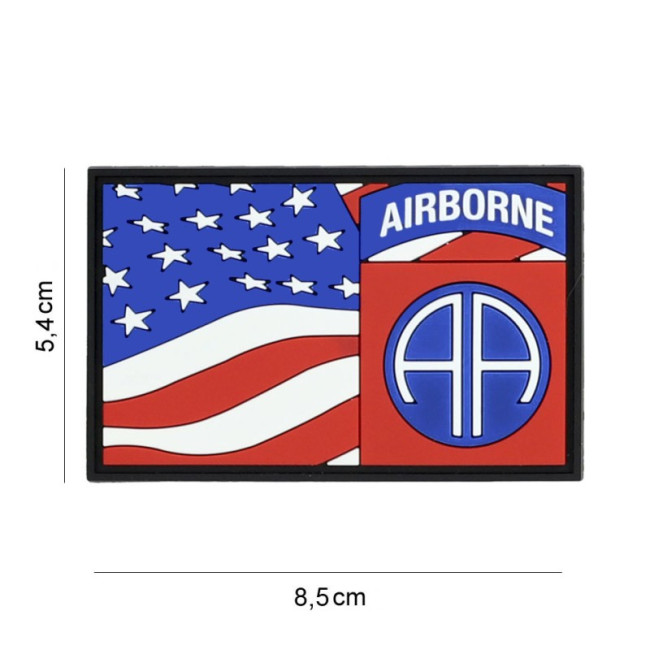 Patch 3D PVC flaga 82nd Airborne - 101 Inc