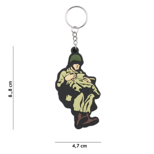 Porte-clés 3D PVC WWII Paratrooper - 101 Inc