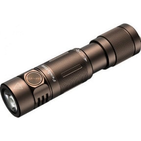 Sleutelhanger zaklamp 400 lumen oplaadbaar E05R Bruin - Fenix