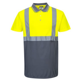 Zweifarbiges Poloshirt Gelb / Grau - Portwest